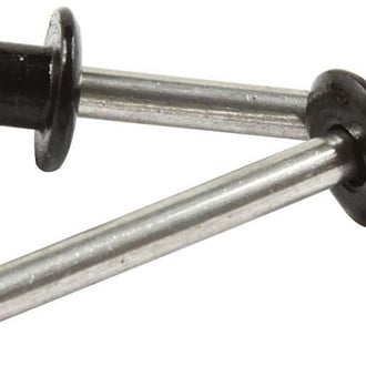 AllStar Performance® ALL18128 - 3/16" x 3/8" SAE Aluminum Small Head Black Blind Rivets (250 Pieces)