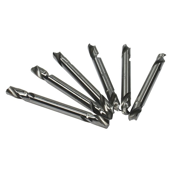 AllStar Performance® - 1/8" SAE Straight Shank Right Hand Double-End Drill Bits (6 Pieces)