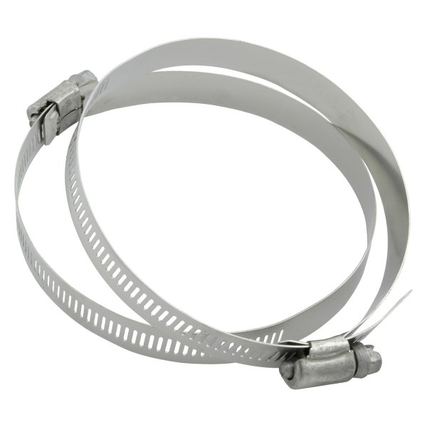 AllStar Performance® - 4-1/2" x 2-5/8" SAE Silver Stainless Steel Hose Clamps