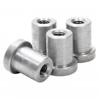 100 Pk. Zoro Select 1Lac6 1/4"-20 Steel Round Base Weld Nut 
