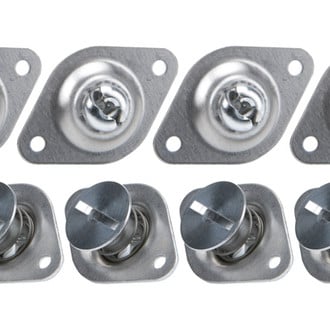 AllStar Performance® - 7/16" x 0.550" Steel Flush Head Self-Eject Panel Dzus Fasteners (10 Pieces)
