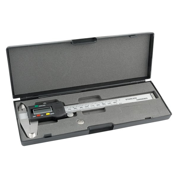 AllStar Performance® - 0.001 to 6" SAE and Metric Stainless Steel Digital Caliper with Carrying Case