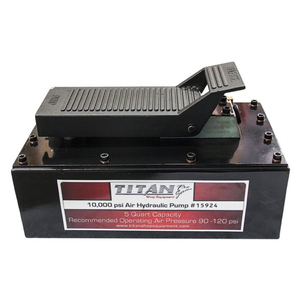 AME International® - Titan™ 288 cu in Single Speed Air Operated Foot Hydraulic Pump with Steel Reservoir