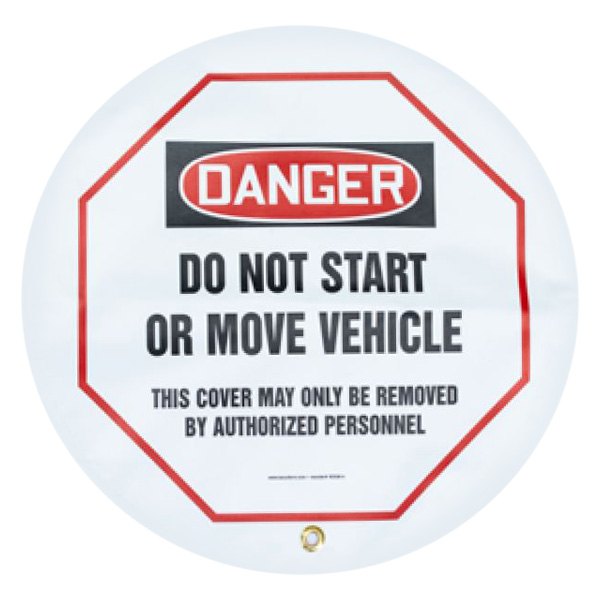 AME International® - Do Not Start or Move Vehicle Wheel Cover