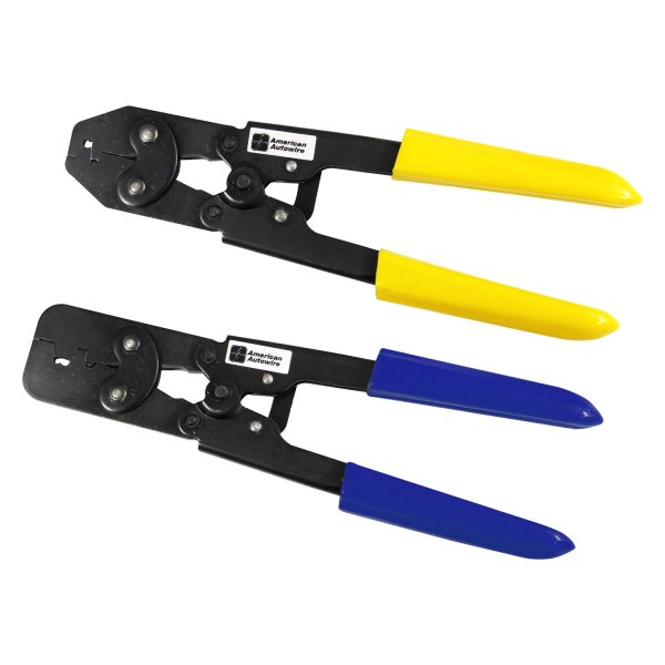 American Autowire® - 2-piece SAE 20 to 10 AWG Splice Clip Double and Single Crimper Set
