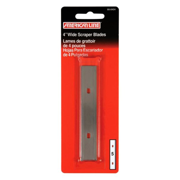 American Safety Razor® - Replacement 5 Pieces 4" Carbon Steel Scraper Blades