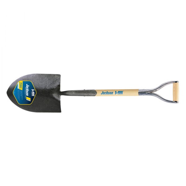 AMES® - Jackson™ Round Shovel with 27" D-Grip Wood Handle