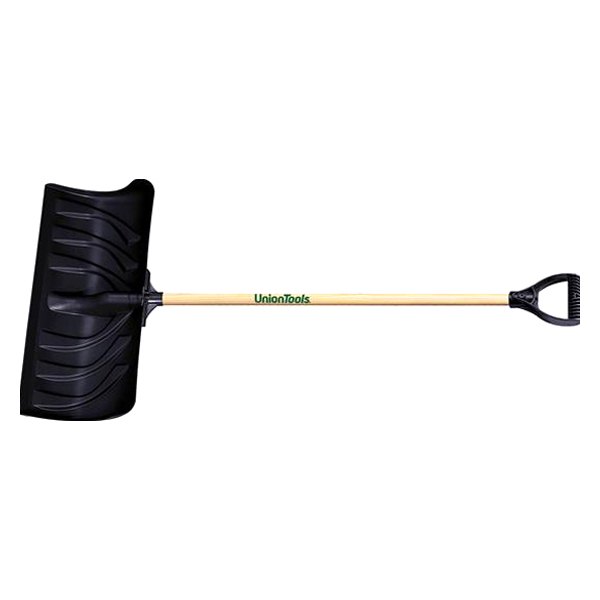 AMES® - Union Tools™ 24" Poly Snow Pusher with D-grip on Hardwood Handle