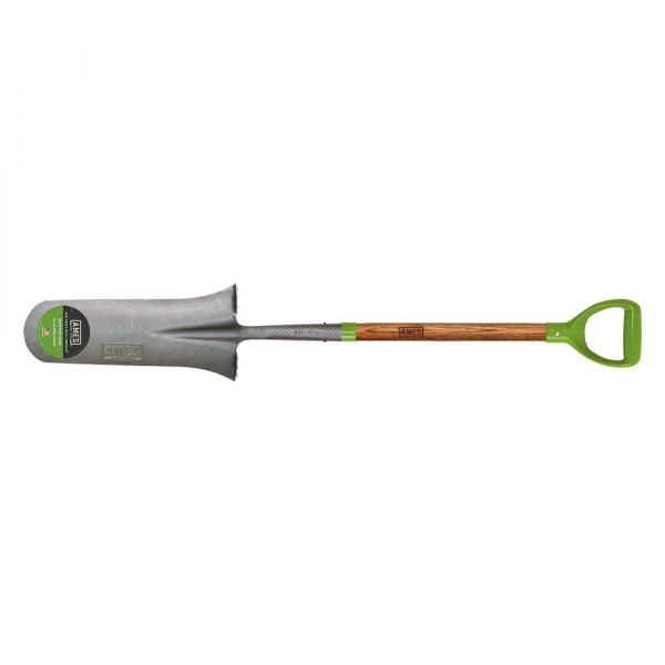 AMES® - 7-1/2" Drain Spade with 24" D-Grip Wood Handle