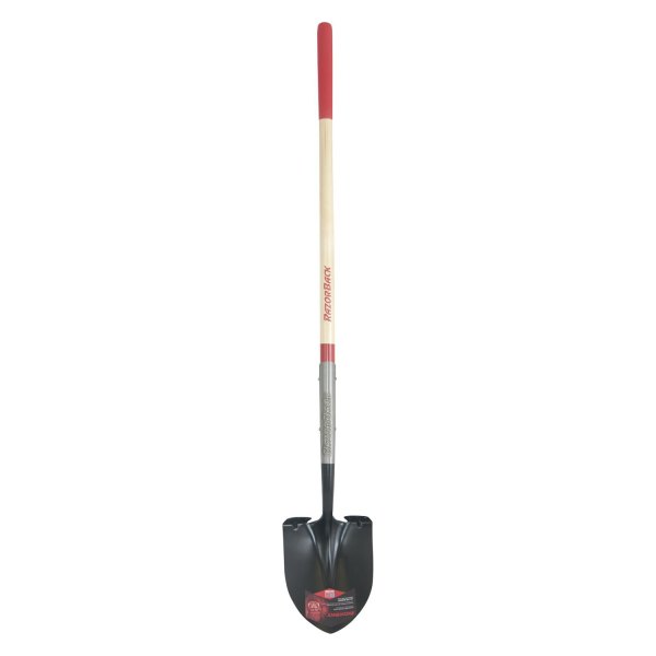 AMES® - Razor-Back™ SuperSocket™ PowerStep™ Round Shovel with 48" Straight Wood Handle