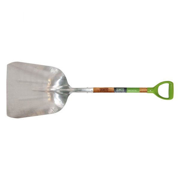 AMES® - 15" Aluminum Scoop Shovel with 26" D-Grip Wood Handle