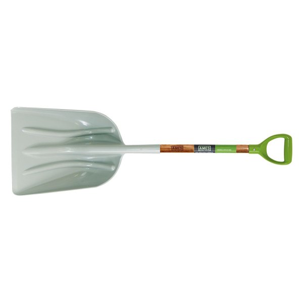 AMES® - 14" Poly Scoop Shovel with 46-1/2" D-Grip Wood Handle