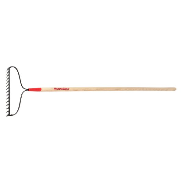AMES® - Razor-Back™ 16-13/40" Bow Rake with 66" Wood Handle