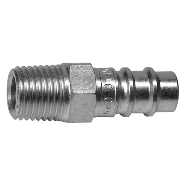 Amflo® - HI FLO™ V-Style 1/4" (M) NPT Steel Quick Coupler Plug, 10 Pieces