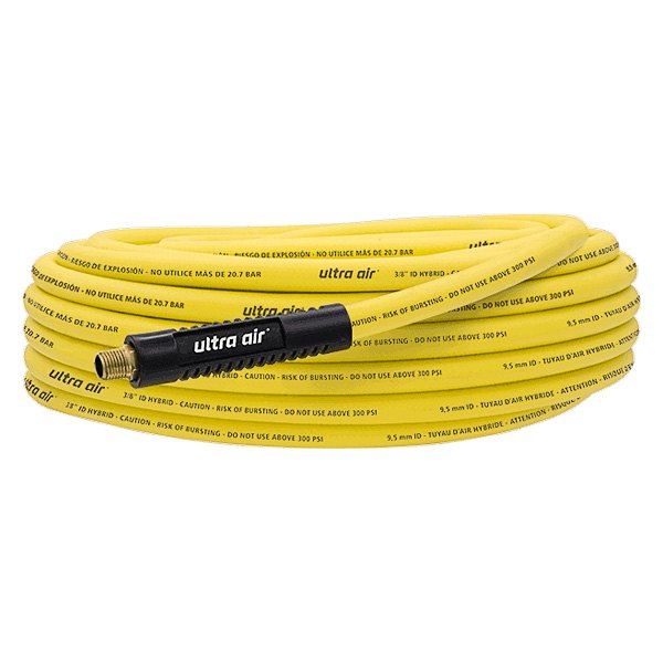 Amflo® - Ultra Air™ 3/8" x 50' Hybrid Yellow Rubber/PVC Air Hose