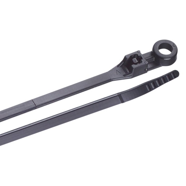 Ancor® - 8" x 50 lb Nylon Black UV Resistant Mountable Cable Ties