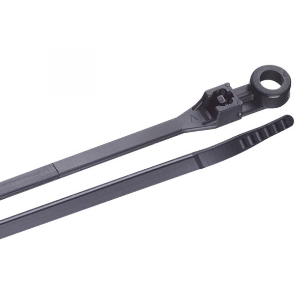Ancor® - 6" x 30 lb Nylon Black UV Resistant Mountable Cable Ties