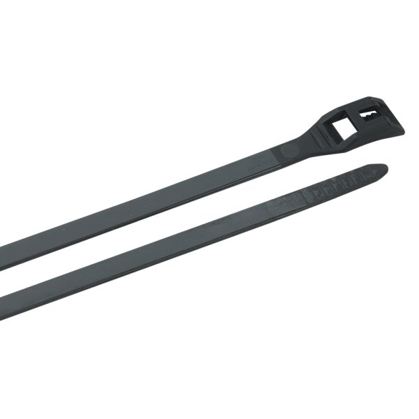 Ancor® - 8" x 50 lb Nylon Black UV Resistant Low-Profile Cable Ties