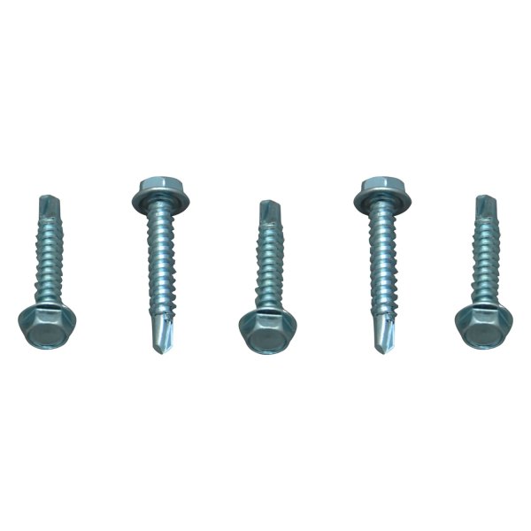 AP Products® - #8 x 1-1/2" Zinc Hex Washer Head SAE Unslotted Self-Drilling Screws (50 Pieces)