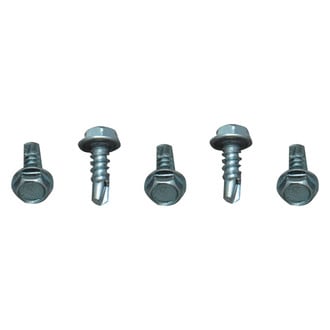 AP Products® - #8 x 1/2" Zinc Hex Washer Head SAE Unslotted Self-Drilling Screws (500 Pieces)