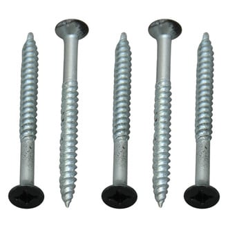 AP Products® - #8 x 2" Black Square Recess Flat Head SAE Screws (25 Pieces)