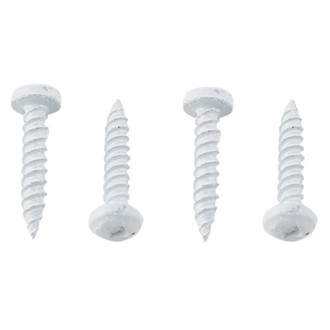 AP Products® - #8 x 1" Polar White Square Recess Pan Head SAE Screws (50 Pieces)