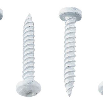 AP Products® - #8 x 1-1/2" Polar White Square Recess Pan Head SAE Screws (50 Pieces)