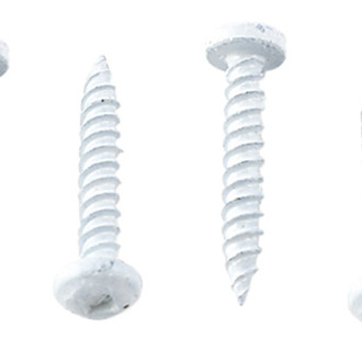 AP Products® - #8 x 1-1/4" Polar White Square Recess Pan Head SAE Screws (50 Pieces)