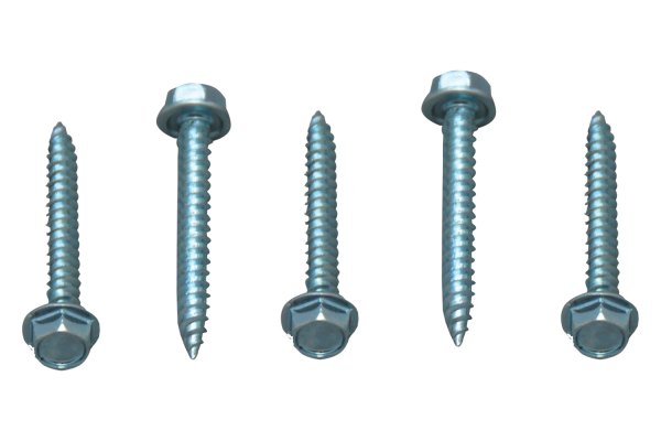 AP Products® - #8 x 1-1/4" Zinc Hex Washer Head SAE Unslotted Screws (100 Pieces)