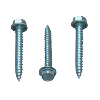 AP Products® - #8 x 1-1/4" Zinc Hex Washer Head SAE Unslotted Screws (50 Pieces)