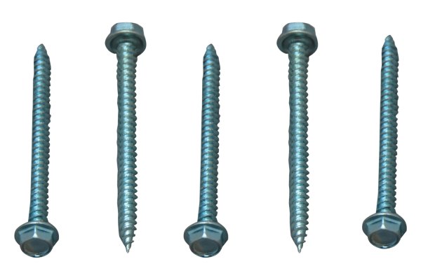 AP Products® - #8 x 2" Zinc Hex Washer Head SAE Unslotted Screws (50 Pieces)