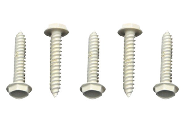 AP Products® - #8 x 1" Colonial White Hex Washer Head SAE Unslotted Screws (50 Pieces)
