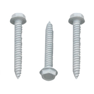 AP Products® - #8 x 1-1/4" Polar White Hex Washer Head SAE Unslotted Screws (50 Pieces)