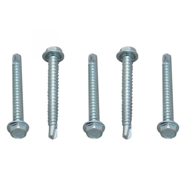 AP Products® - #10 x 1" Zinc Hex Washer Head Self-Drilling Screws (100 Pieces)