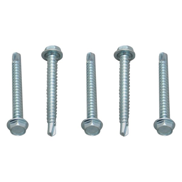AP Products® - #8 x 1-1/2" Zinc Hex Washer Head Self-Drilling Screws (100 Pieces)