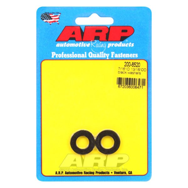 ARP® - 0.438" x 0.812" SAE Steel Black Oxide Plain Washers (2 Pieces)