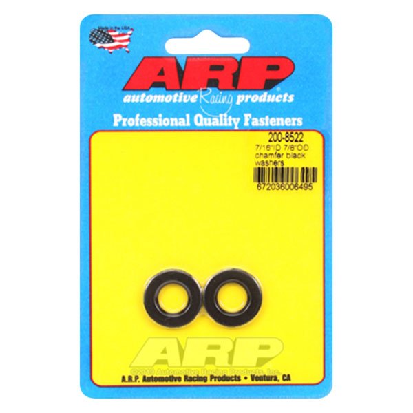 ARP® - 0.438" x 0.875" SAE Steel Black Oxide Chamfer Washers (2 Pieces)