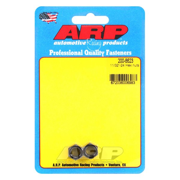 ARP® - 11/32"-24 Chrome Plated SAE Hex Nut (2 Pieces)