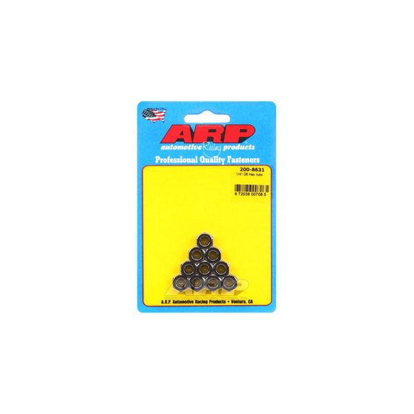 ARP® - 1/4"-28 Chrome Plated SAE Hex Nut (10 Pieces)