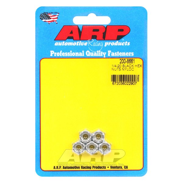 ARP® - 1/4"-20 Steel SAE Nut with Nylon Insert (5 Pieces)