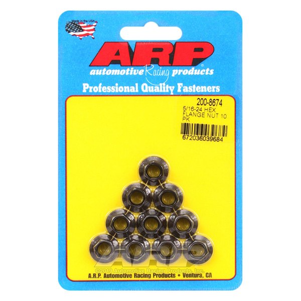 ARP® - 5/16"-24 Chrome Plated SAE Hex Flange Nut (2 Pieces)