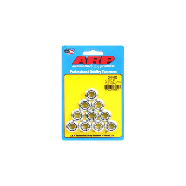 ARP® - M10-1.25 mm Steel Metric Hex Flange Nut (10 Pieces)
