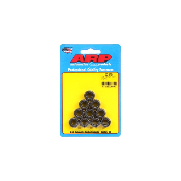 ARP® - 3/8"-16 Chrome Plated SAE Hex Nut (10 Pieces)