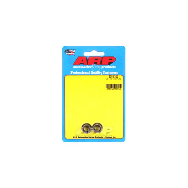 ARP® - 3/8"-24 Chrome Plated Black SAE 12 Point Flange Nut (2 Pieces)