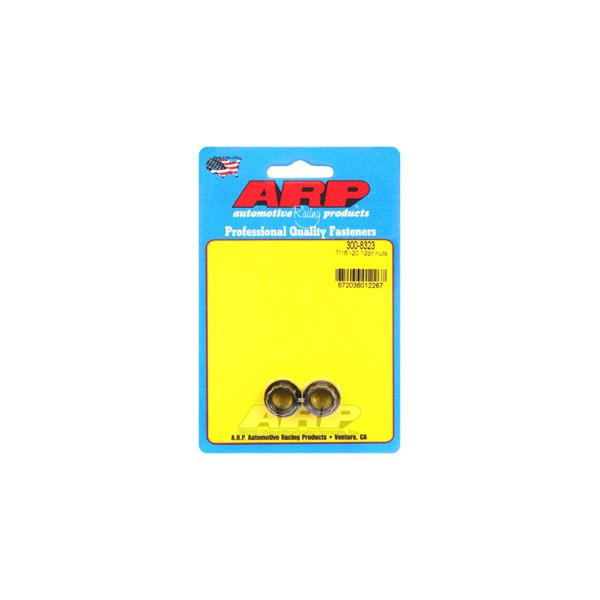 ARP® - 7/16"-20 Chrome Plated Black SAE 12 Point Flange Nut (2 Pieces)