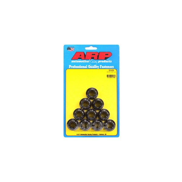 ARP® - 5/8"-18 Chrome Plated Black SAE 12 Point Flange Nut (10 Pieces)