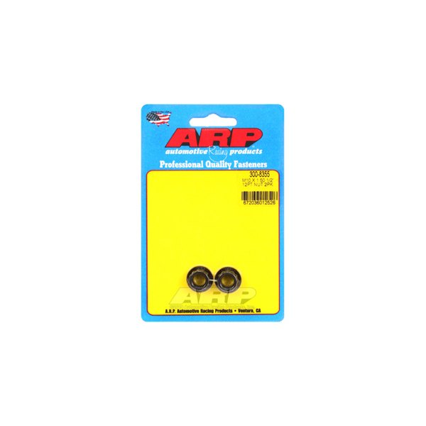 ARP® - M10-1.50 mm Steel Black Oxide Metric Right Hand 12 Point Nut (2 Pieces)