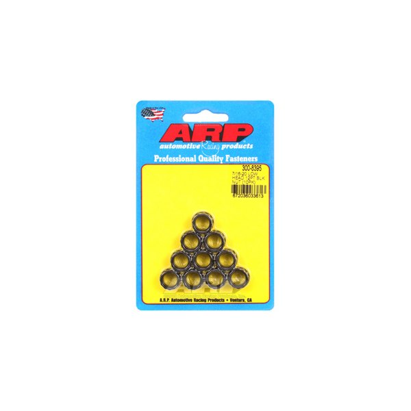 ARP® - 7/16"-20 Chrome Plated Black SAE 12 Point Flange Nut (10 Pieces)