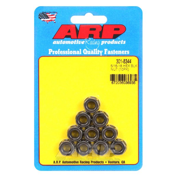 ARP® - 5/16"-18 Chrome Plated SAE Hex Flange Nut (10 Pieces)