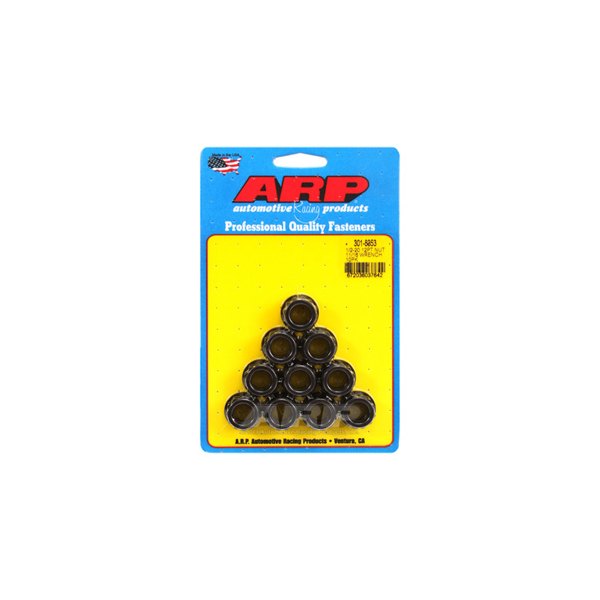 ARP® - 1/2"-20 Chrome Plated Black SAE 12 Point Flange Nut (10 Pieces)